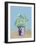 Herb Garden V White Navy-Beth Grove-Framed Art Print