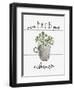 Herb Puns  Enthusiasm-Livi & Finn-Framed Art Print