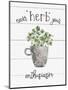 Herb Puns  Enthusiasm-Livi & Finn-Mounted Art Print