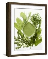 Herb Sauce with Fresh Herbs (Frankfurt Sauce)-Walter Cimbal-Framed Photographic Print