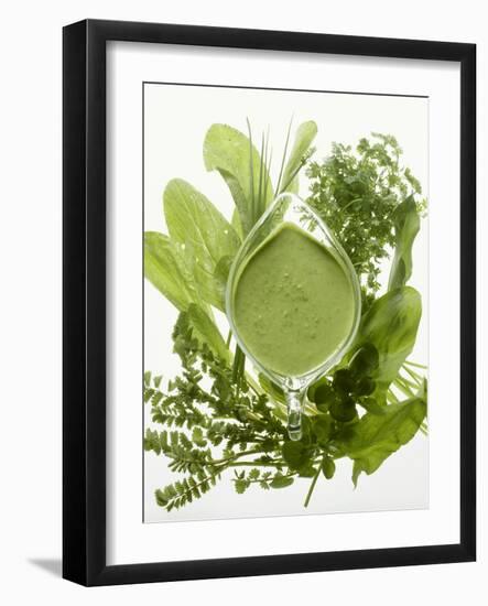 Herb Sauce with Fresh Herbs (Frankfurt Sauce)-Walter Cimbal-Framed Photographic Print