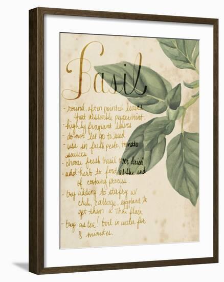 Herb Study I-Grace Popp-Framed Art Print