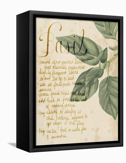 Herb Study I-Grace Popp-Framed Stretched Canvas