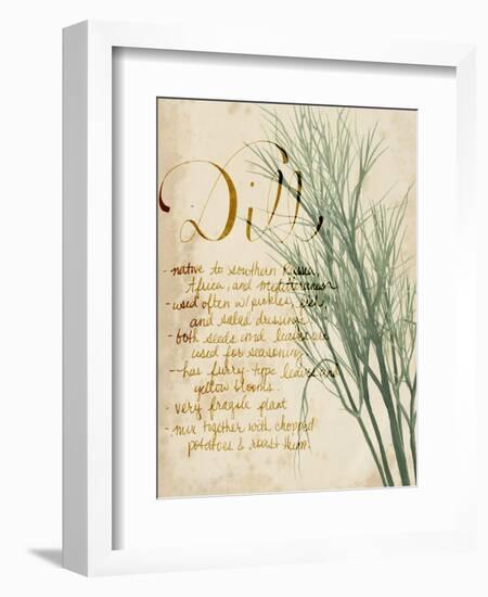 Herb Study II-Grace Popp-Framed Art Print