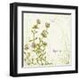 Herb Thyme on Floral Background-Milovelen-Framed Art Print