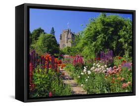 Herbaceous Borders in the Gardens, Crathes Castle, Grampian, Scotland, UK, Europe-Kathy Collins-Framed Stretched Canvas