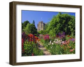 Herbaceous Borders in the Gardens, Crathes Castle, Grampian, Scotland, UK, Europe-Kathy Collins-Framed Photographic Print