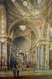 Interior View of Brompton Oratory-Herbert A. Gribble-Stretched Canvas