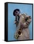 Herbert Bernett Enjoys A Smoke As He Rests Between Playing Jazz On His Sax In Mobile, Alabama-Carol Highsmith-Framed Stretched Canvas