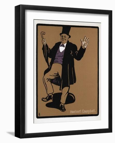 Herbert Campbell (1844-190), Drury Lane Comedian, 19th Century-null-Framed Giclee Print