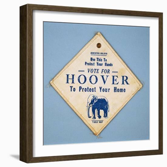 Herbert Hoover Asbestos Potholder-David J. Frent-Framed Photographic Print