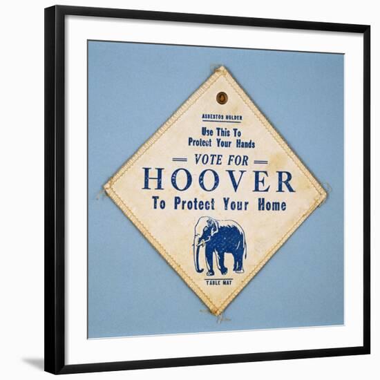 Herbert Hoover Asbestos Potholder-David J. Frent-Framed Photographic Print