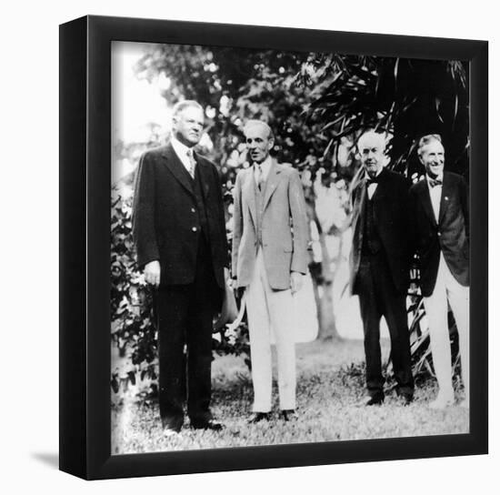 Herbert Hoover (With Henry Ford, Thomas Edison, Harvey Firestone) Art Poster Print-null-Framed Poster