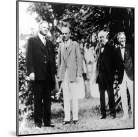 Herbert Hoover (With Henry Ford, Thomas Edison, Harvey Firestone) Art Poster Print-null-Mounted Poster