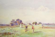 The First Tee at Royal St. George's, Sandwich, 1910-Herbert John Finn-Mounted Giclee Print