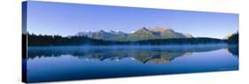 Herbert Lake and Bow Range, Banff Np, Rocky Mountains, Alberta, Canada-Hans Peter Merten-Stretched Canvas