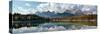 Herbert Lake Panorama-Larry Malvin-Stretched Canvas