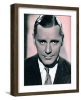 Herbert Marshall, British Film and Theatre Actor, 1934-1935-null-Framed Giclee Print