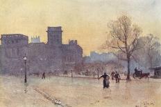 Embankment in Winter-Herbert Marshall-Art Print