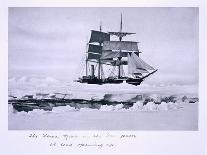 Terra Nova' in the Pack Ice. a Lead Opening Up, from Scott's Last Expedition-Herbert Ponting-Photographic Print