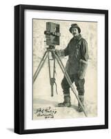 Herbert Ponting with His Camera in the Antarctic-null-Framed Photographic Print