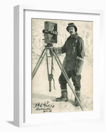 Herbert Ponting with His Camera in the Antarctic-null-Framed Photographic Print