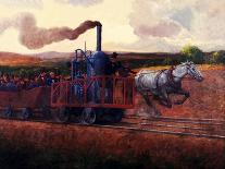 Colonel Schoonmaker Keeps the Line Open-Herbert Stitt-Giclee Print