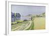 Herblay, La River-Paul Signac-Framed Giclee Print