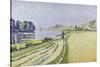 Herblay, La River-Paul Signac-Stretched Canvas