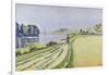 Herblay, La River-Paul Signac-Framed Giclee Print