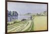 Herblay, La River-Paul Signac-Framed Giclee Print