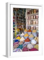 Herbs and Spices for Sale in Souk, Medina, Marrakesh, Morocco, North Africa, Africa-Stephen Studd-Framed Photographic Print