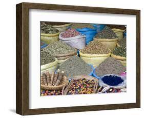 Herbs and Spices for Sale in the Souk, Marrakech (Marrakesh), Morocco, North Africa, Africa-Nico Tondini-Framed Photographic Print