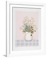 Herbs on Pink Background-Mary Faulconer-Framed Limited Edition