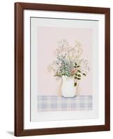 Herbs on Pink Background-Mary Faulconer-Framed Limited Edition