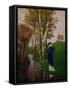 Herbstgedanken - Autumnthoughts,1886-Arnold Böcklin-Framed Stretched Canvas