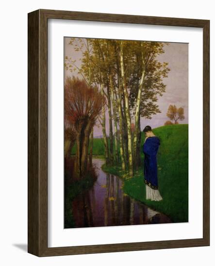 Herbstgedanken - Autumnthoughts,1886-Arnold Böcklin-Framed Giclee Print