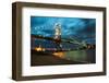 Hercilio Luz Bridge-cavasotti-Framed Photographic Print