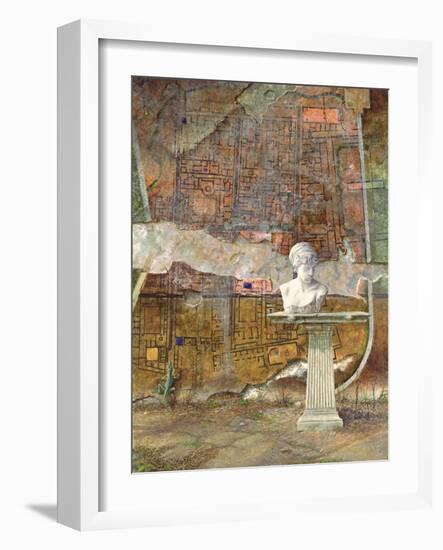 Herculaneum Site Plan, 1994-Trevor Neal-Framed Giclee Print