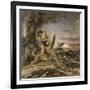 Hercule et le Lion de Némée-Gustave Moreau-Framed Giclee Print