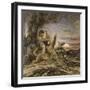 Hercule et le Lion de Némée-Gustave Moreau-Framed Giclee Print