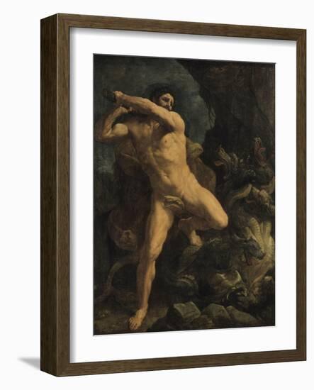 Hercule terrassant l'Hydre de Lerne-Guido Reni-Framed Giclee Print