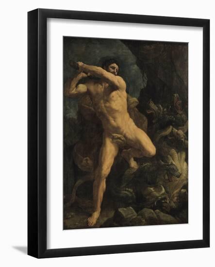 Hercule terrassant l'Hydre de Lerne-Guido Reni-Framed Giclee Print