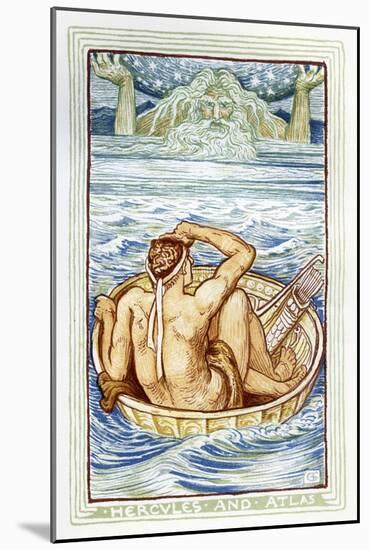 Hercules and Atlas-Walter Crane-Mounted Giclee Print