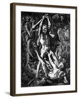 Hercules and Cacus, 1588-Hendrik Goltzius-Framed Giclee Print