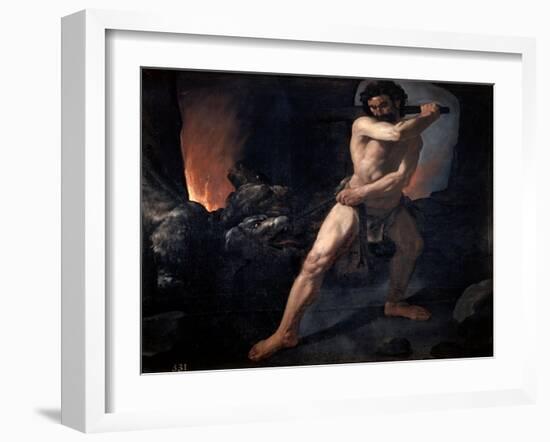 Hercules and Cerberus, C1634-Francisco de Zurbarán-Framed Giclee Print
