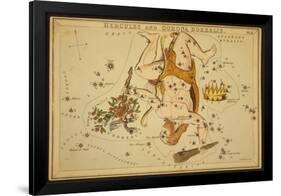 Hercules and Corona Borealis Constellations, 1825-Science Source-Framed Giclee Print