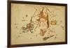 Hercules and Corona Borealis Constellations, 1825-Science Source-Framed Giclee Print