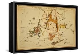 Hercules and Corona Borealis Constellations, 1825-Science Source-Framed Stretched Canvas