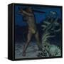 Hercules and Hydra-Franz von Stuck-Framed Stretched Canvas